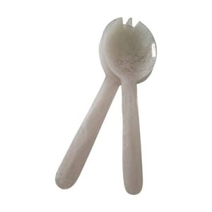 2pc SS Collective Alabaster Resin Salad Servers Utensil Set 31x12cm