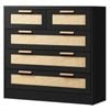 ALFORDSON 5 Chest of Drawers Rattan