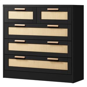 ALFORDSON 5 Chest of Drawers Rattan