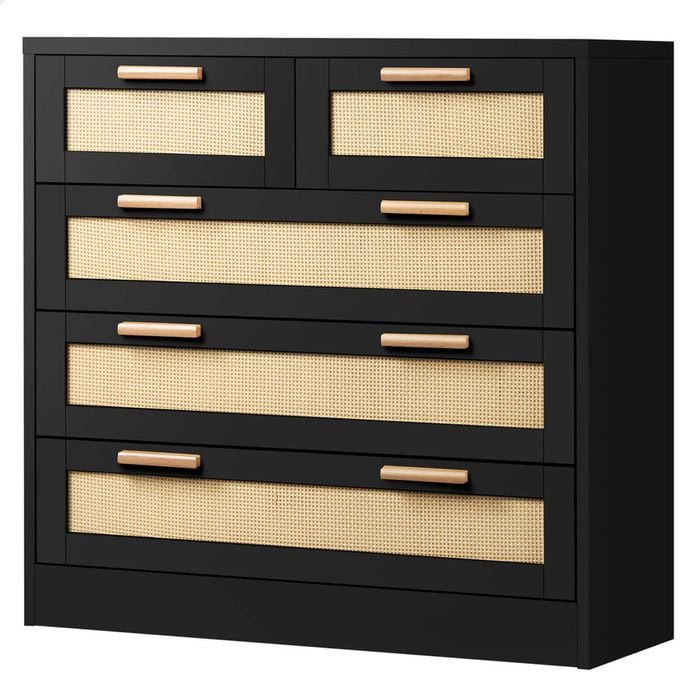 ALFORDSON 5 Chest of Drawers Rattan