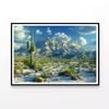 Cactus in the Desert  Print 100% Australian Made 120x90cm  (Poster)