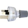 HPM 3 Pin Plug Top 15Amp - Clear