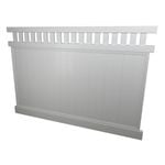 Think Fencing 2340 x 1800mm White Mystique PVC with lattice panel 