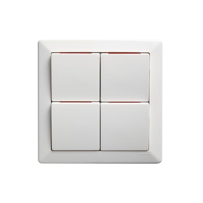 COMO 4 Gang Switch Vertical