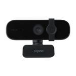 RAPOO C280 BK 2K HD Webcam - 85 Degree Wide-Angle Lens, 360 degrees Omini Microphone. Plug and Play.