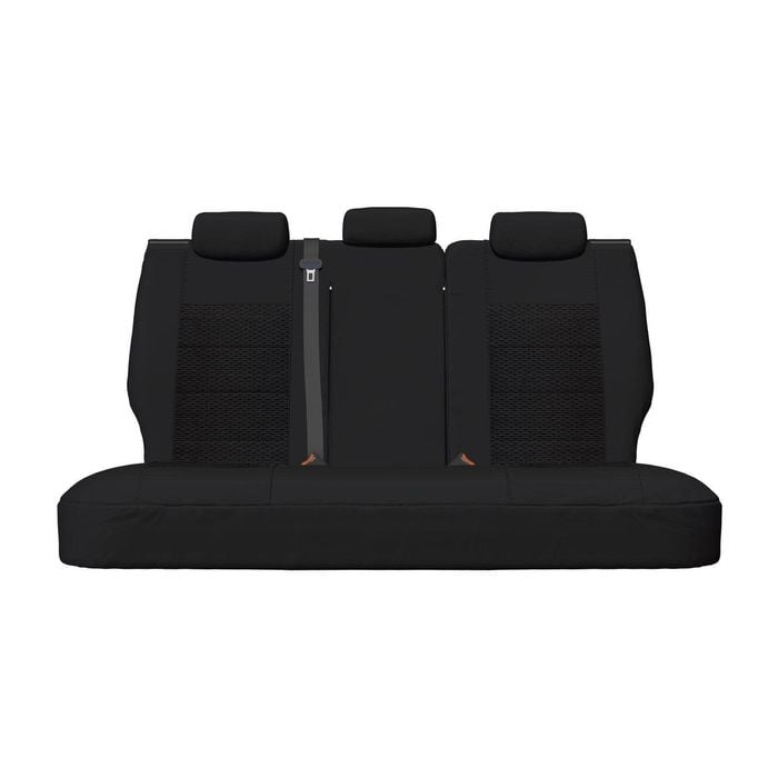 Weekender Jacquard Middle Black Seat Covers - Prado 120 SUV Row 2 2003-2009