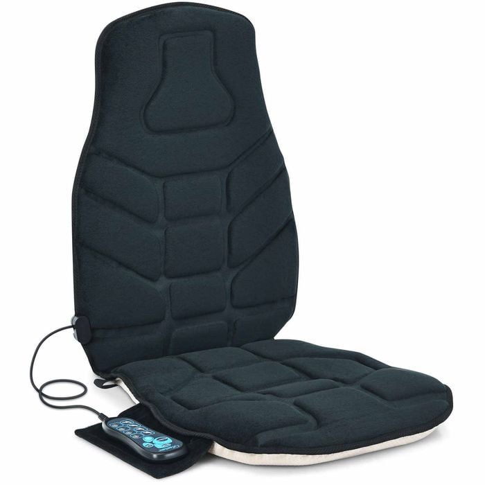 Costway Memory Foam Massage Seat Cushion Heat Vibrating Chair Pad Home