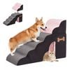 Advwin 6-Step Dog Stairs High Density Foam Pet Ramp Steps