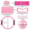 Centra Pilates Kit 13Pc All In One Set with Ring Ball Bands Home Workout Pink
