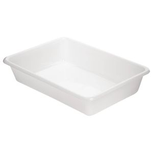 Araven Deep Food Storage Tray High Density Polyethylene Stackable 304mm 60x300x205mm Commercial Kitchen Storage