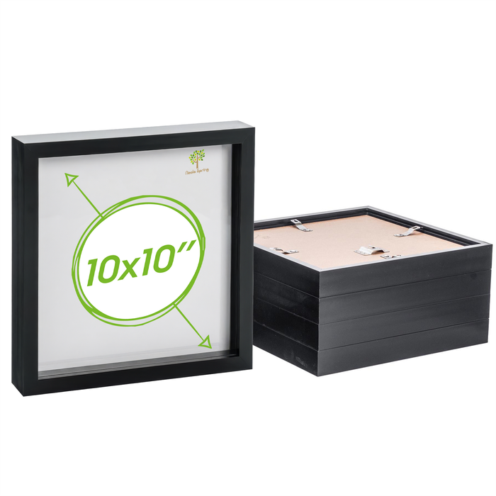 Nicola Spring 3D Box Photo Frames - 10" x 10" - Pack of 5