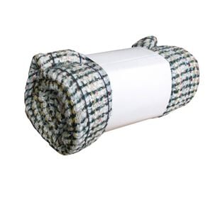 Hotel Living Evie Knitted Fringe Throw Rug Design 9