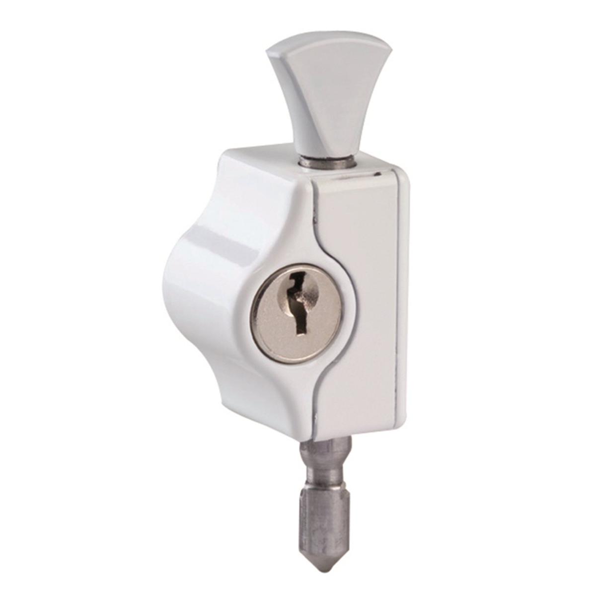 Yale White Pushlock Window Lock - Bunnings New Zealand