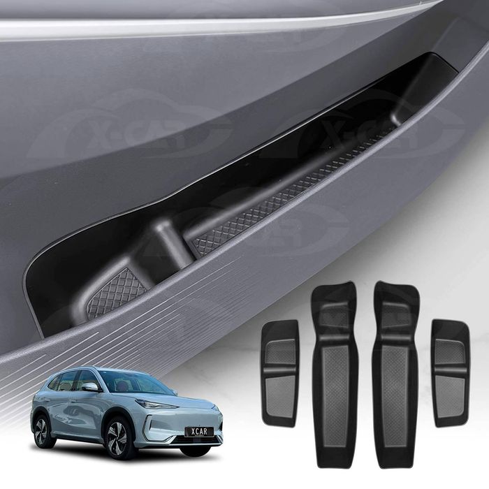 Car Door Side Storage Box Tray For Geely Ex5 2025-onwards Organizer Accessories Front And Rear Row Set Of 4