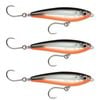 3x Rapala 7cm Saltwater X Rap SubWalk Walk the Dog Bait Fish Lures - Red Belly