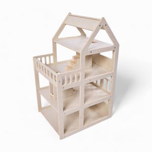 Doll House - Wooden With 3 Levels