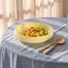 Cadence & Co. Chianti Resin Shallow Serving Bowl Lemon 29x29x7cm