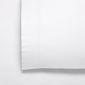 Bianca Fletcher Flannelette Sheet Set White - Super King Bed