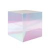 Nordhavn Iridescent Acrylic Bedside Table, Square Nightstand Accent End Table