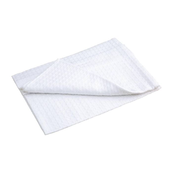 Vogue Cloths White Honeycomb Weave 10 Pack Cleaning Kitchen Supplies