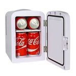 Koolatron Cosmetics Fridge with LED Lighted Makeup Mirror 12V 220V, 6L