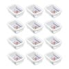 12PK Lemon & Lime Yorkshire Glass Fresh Lock Food Container 1L