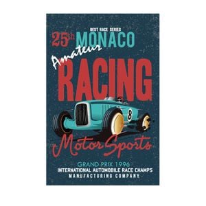 home+wares 60x90cm Unframed Art Monaco Racing