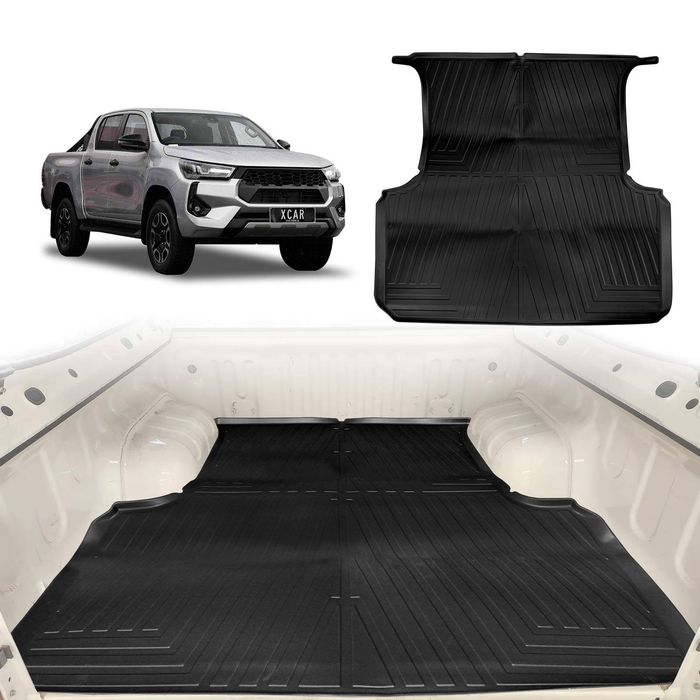 Tub Liner For Toyota Hilux Dual Cab 2016-2025 J-deck All Weather Heavy Duty Cargo Trunk Mat Luggage Tray