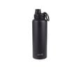 Oasis Stainless Steel Challenger Sports Bottle With Screw Cap 1.1l - Black