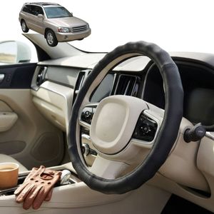 Australian Goose Steering Wheel Cover for Toyota Kluger 2001 - 2007 (XU20) Circle Black