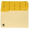 Marbig 8x5'' Manilla Guide Card A-z/1-31 Plastic Tabs Office Document Filing