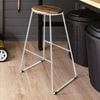 Marquee Industrial Acacia Bar Stool White