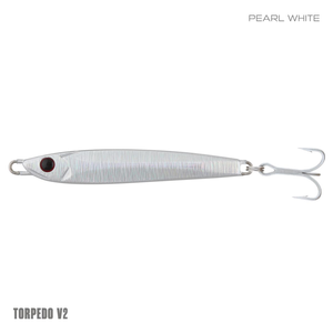 Samaki Torpedo V2 10g Metal Fishing Jig Pearl White