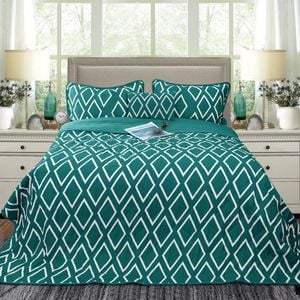 Ramesses Alena 4 Pieces Reversible Ultrasonic And Embossed Micro Flannel Comforter Set