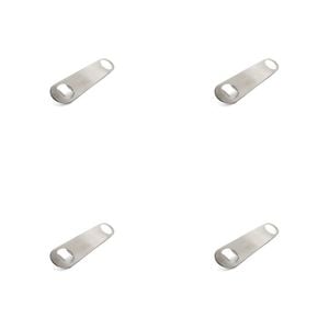 4PK Barpro Bar Blade Bottle Opener Barware Accessory Silver