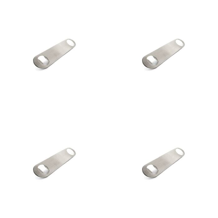 4PK Barpro Bar Blade Bottle Opener Barware Accessory Silver