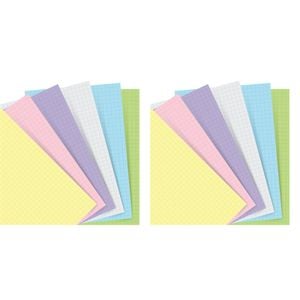 2x 60pc Filofax Pastel Square Notepaper Personal Refill Set Organiser Stationery