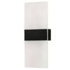 Brilliant 29cm Black Matt LED Modern Wisher Wall Light