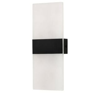 Brilliant 29cm Black Matt LED Modern Wisher Wall Light