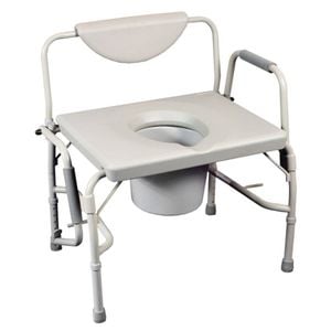 Safety and Mobility Bariatric Drop Arm Commode/Over Toilet Aid