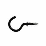 Everhang 14mm Black Cup Hooks - 10 Pack