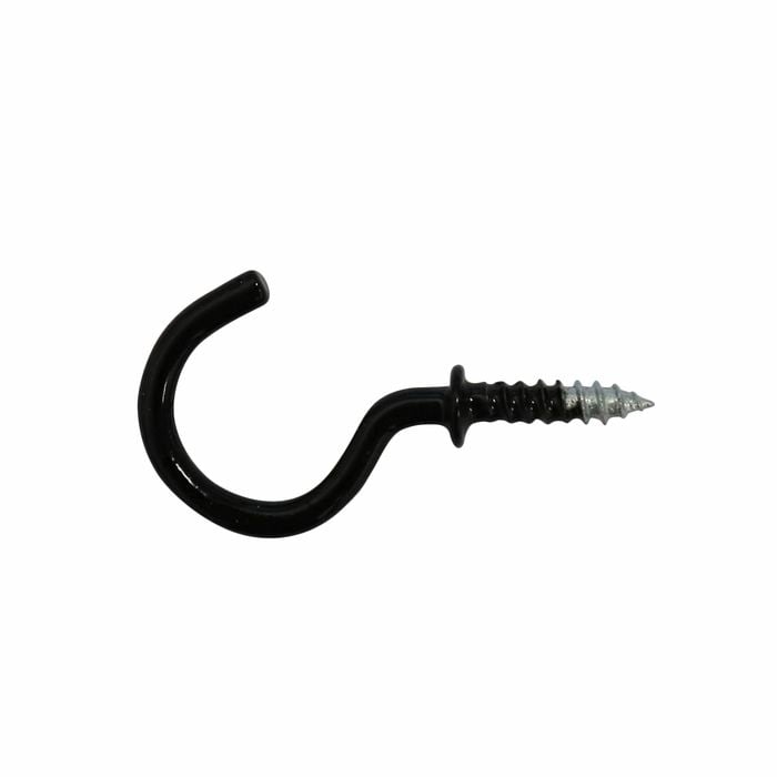 Everhang 14mm Black Cup Hooks - 10 Pack
