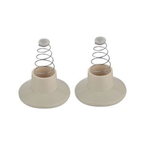 Shaw & Mason Ivory Plastic Wall Flange - 2 Pack