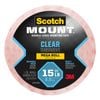 Scotch 25mm x 11.4m Clear Double Sided Mounting Tape