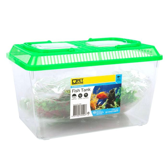 Pet Zone 7.5L Clear Plastic Fish Tank