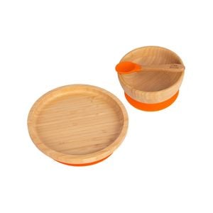 Tiny Dining Children's Bamboo Suction Round Dinner Set