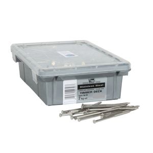 NZ Nails 75 x 3.15mm 2kg Timber Decking Stainless Steel Nail