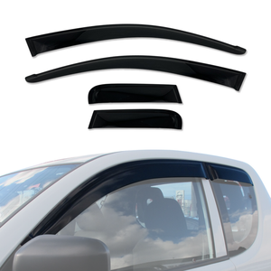 AUSGO Weather Shields for Mitsubishi Triton ML MN Series Extra Cab 2006-2015 Weathershields Window Visors Wind Deflectors