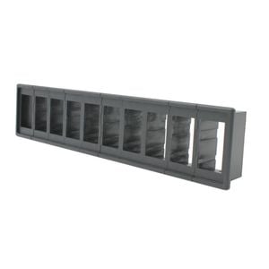 Switch Boss 10 Gang Black Poly Rocker Switch Housing Panel
