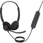 Jabra Engage 40 Wired Over-the-head Stereo Headset - Black - Binaural - Supra-aural - 50 Hz to 20 kHz - 160 cm Cable